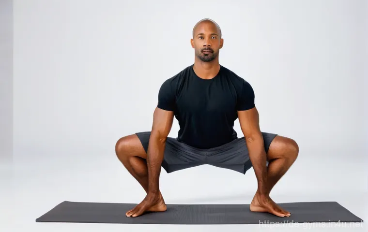 체중 지탱 요가 블록 사용 팁 - **Prompt: Serene Stability in Triangle Pose with Yoga Block** A tranquil female yogi, in her lat...