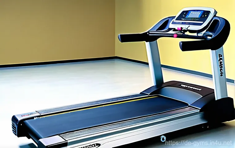 전동 러닝머신 관리법 - **Prompt 2: Internal Treadmill Motor Compartment Cleaning** A detailed, realistic photograph sho...