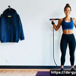 서킷 트레이닝용 기구 조합 추천 - **Prompt for Basic Home Gym Setup:** "A bright, naturally lit home gym setup in a modern apartme...